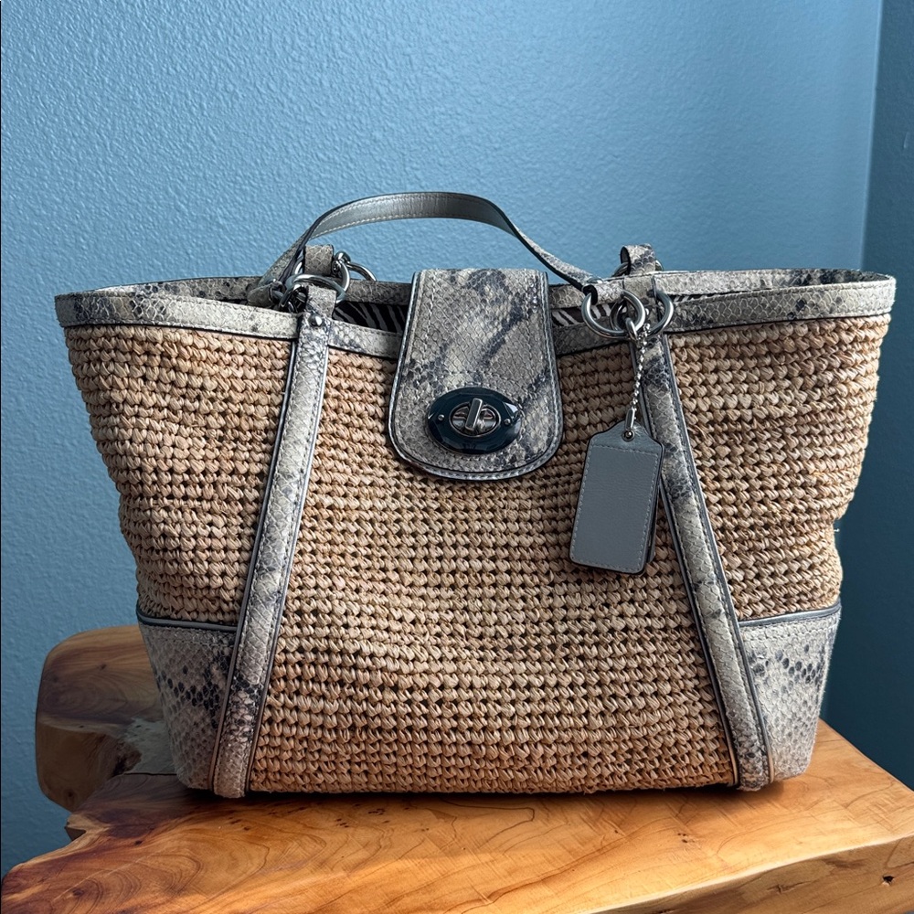 Coach Straw Tote